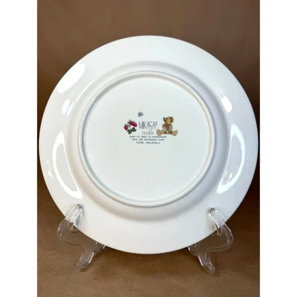 Mikasa Teddy 3 Piece Assortment CC018 Dinner Plate Cereal Bowl and Mug Retired - Picture 6 of 16